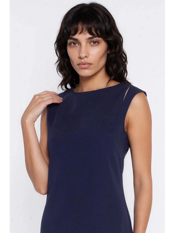 NIFE NIFE Každodenní šaty S293 Tmavomodrá Modern Relaxed Fit