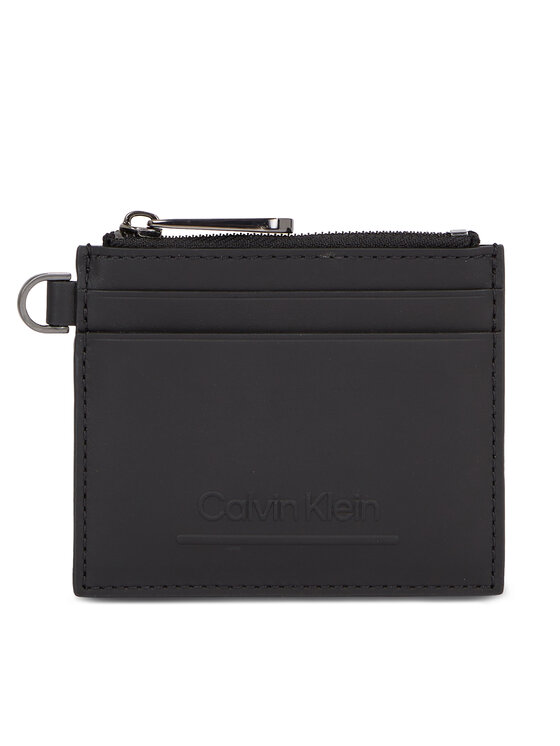 Calvin Klein Calvin Klein Etui na karty kredytowe Ck Set 4Cc Holder W/Zip K50K510890 Czarny