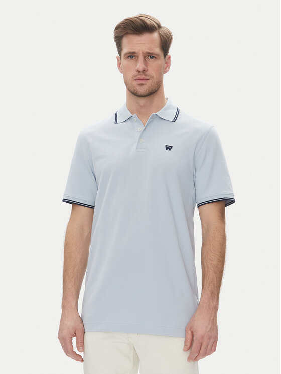 Wrangler Polokošeľa 112362830 Modrá Regular Fit
