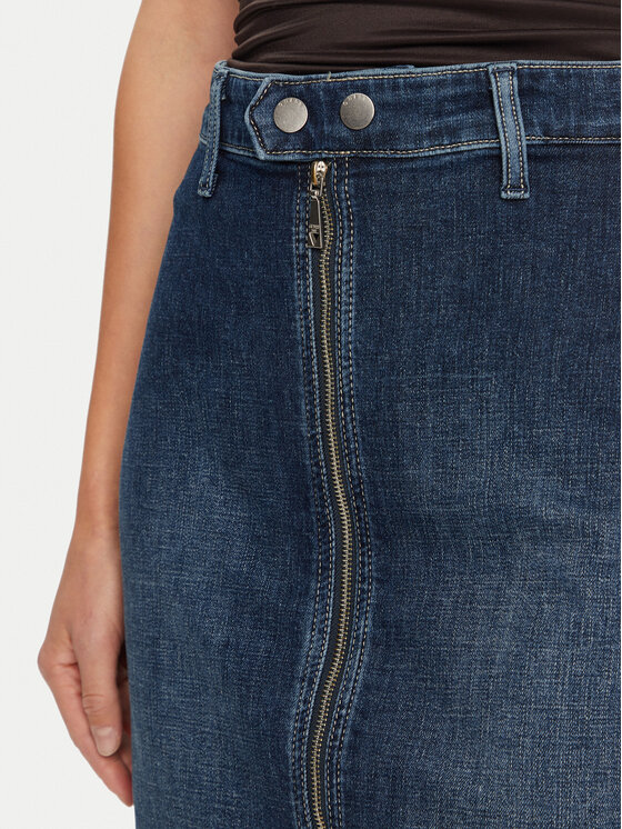 Guess Guess Дънкова пола W4BD38 D592A Тъмносин Slim Fit