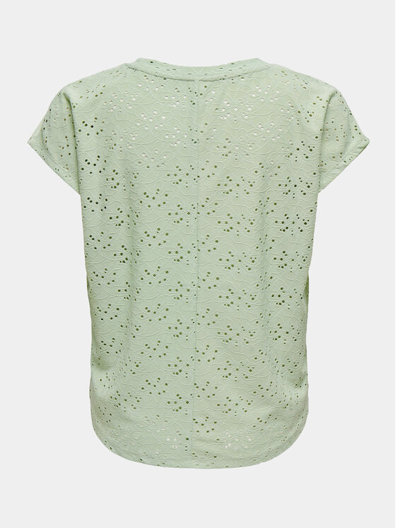ONLY ONLY Majica Smilla 15231005 Zelena Regular Fit