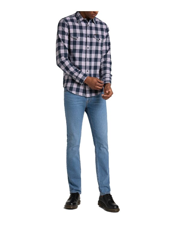 Lee Lee Jeansy L701SQBH Niebieski Slim Fit