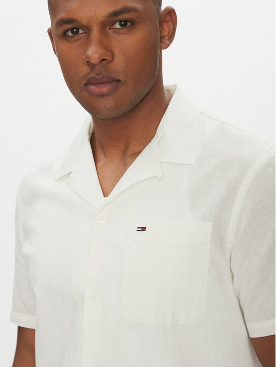 Tommy Jeans Tommy Jeans Cămașă DM0DM20895 Écru Regular Fit