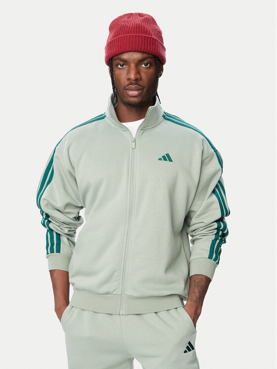 adidas adidas Dres 3-Stripes Fleece KX5625 Zielony Regular Fit