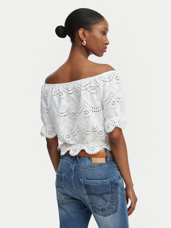 Guess Guess Blūze W6GP47 K3336 Balts Regular Fit