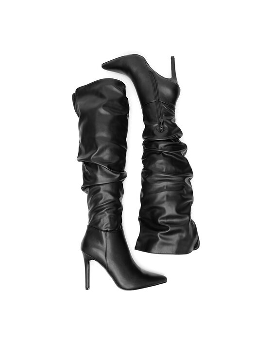 DeeZee DeeZee Overknees HY197-12 Schwarz