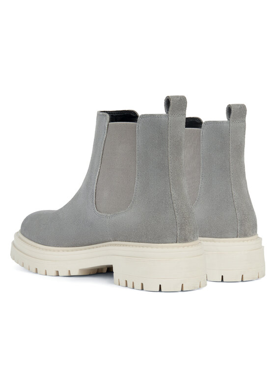 Geox Geox Kotníková obuv s elastickým prvkem D Iridea D04HRB 00023 C9371 Šedá