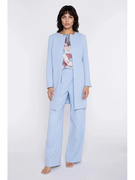 NIFE NIFE Kalhoty z materiálu SD139 Světle modrá Modern Relaxed Fit