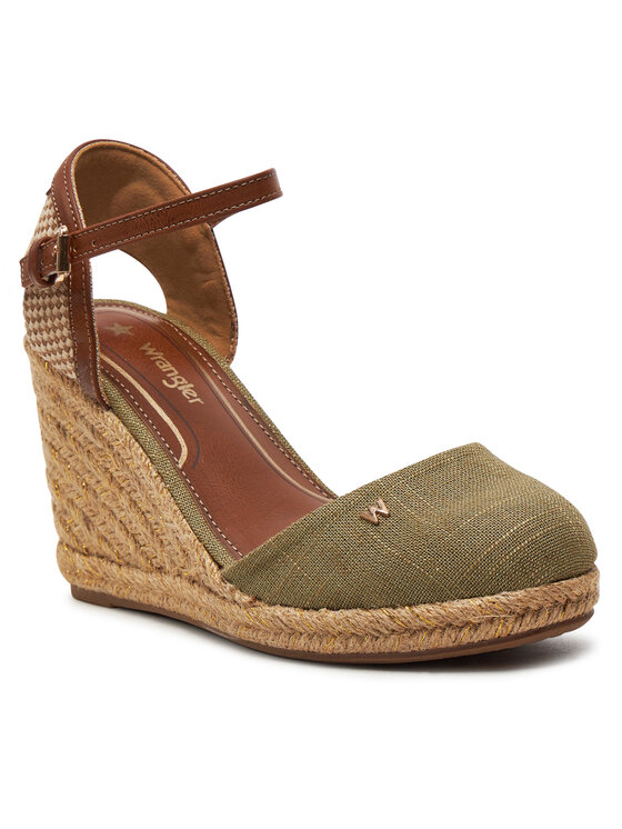 Wrangler Wrangler Espadrillid Brava Women Wedge 20241056 Khakivärviline