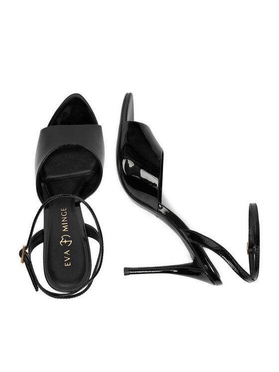 Eva Minge Eva Minge Sandalen EO-FLORA-LT1605-6 Schwarz
