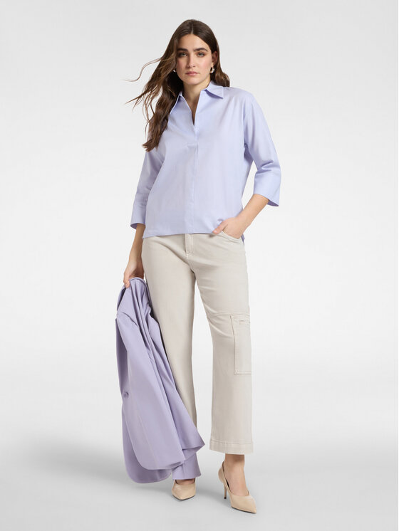Elena Mirò Elena Mirò Bluzka 2043Z100037N0A9 Fioletowy Boxy Fit