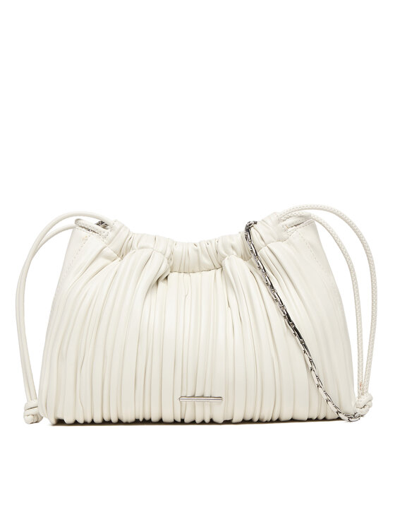 Calvin Klein Calvin Klein Geantă Drawstring Plisse Crossbody LV04F3076G Alb