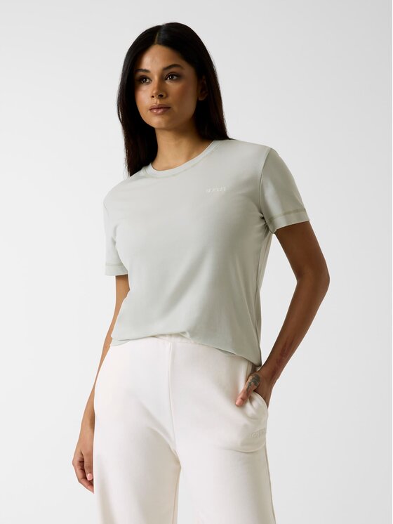 Guess Guess T-Shirt 181397 Zielony Classic Fit