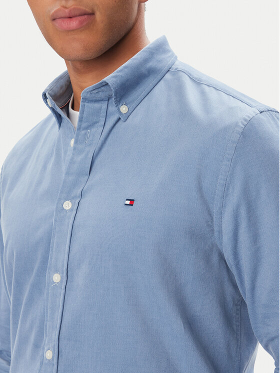 Tommy Hilfiger Tommy Hilfiger Marškiniai Solid  MW0MW40486 Mėlyna Regular Fit