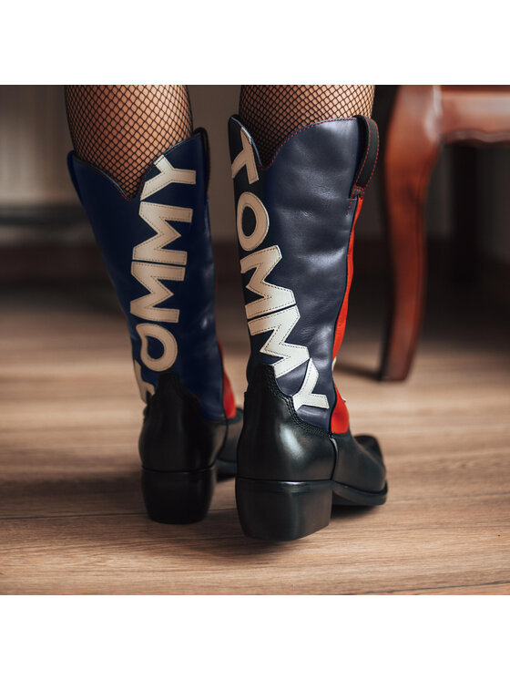 Tommy Jeans Polokoza ky Heritage Cowboy Boot EN0EN000621 ern