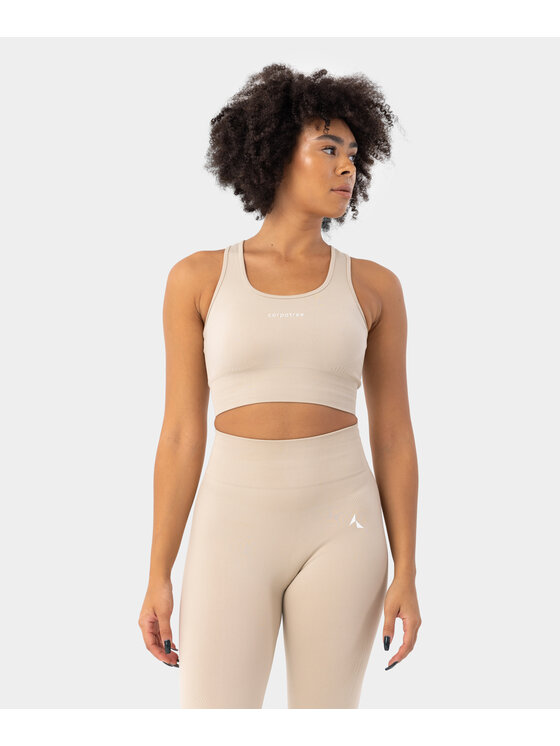 Carpatree Carpatree Top Blaze top Beżowy Fitted Fit