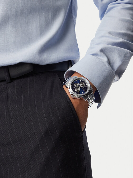 Maserati Maserati Ročna ura Successo Chronograph R8873621051 Srebrna
