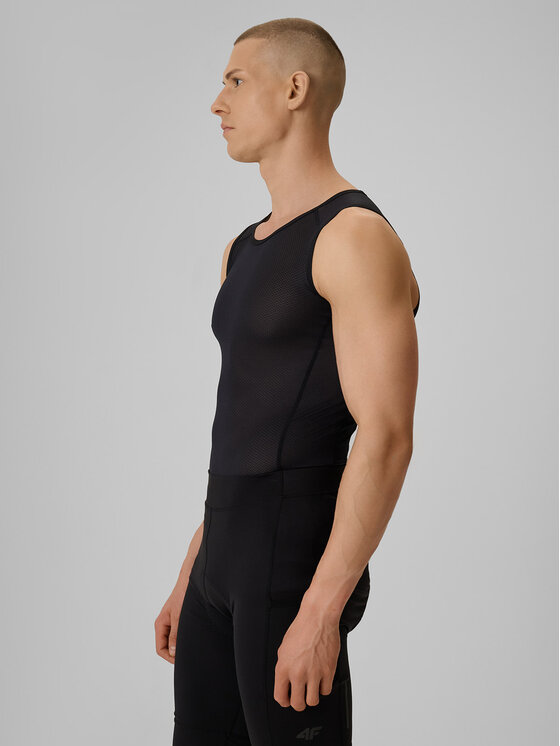 4F 4F Koszulka rowerowa ALTERNATIVE PATH Czarny Slim Fit