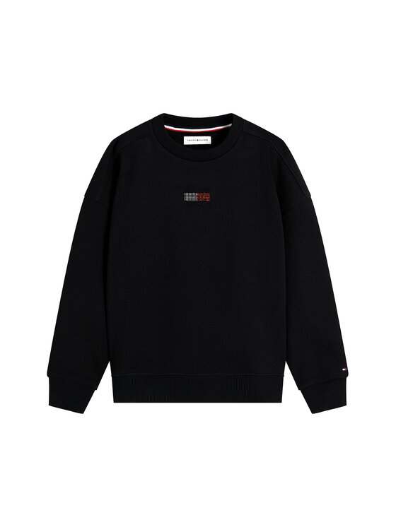 Tommy Hilfiger Tommy Hilfiger Bluza KG0KG09490 Czarny Regular Fit