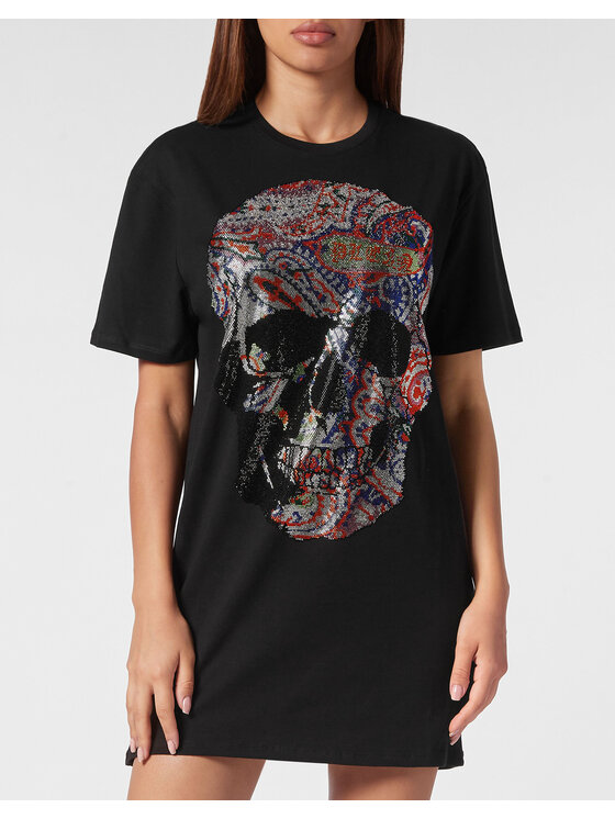 PHILIPP PLEIN PHILIPP PLEIN Vestito da giorno 7077 Nero Over Fit