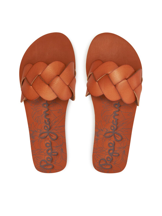 Pepe Jeans Pepe Jeans Natikače Bali Braided PLS70148 Smeđa