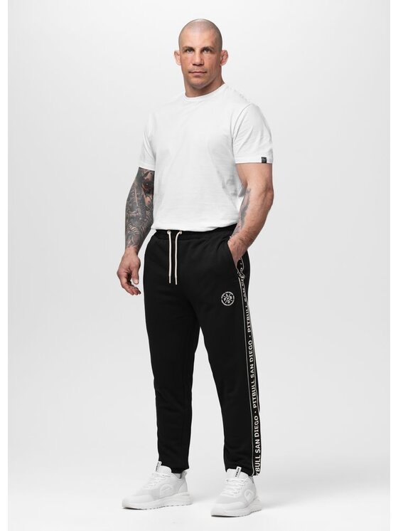 PITBULL PITBULL Spodnie dresowe NEXUS Czarny Regular Fit