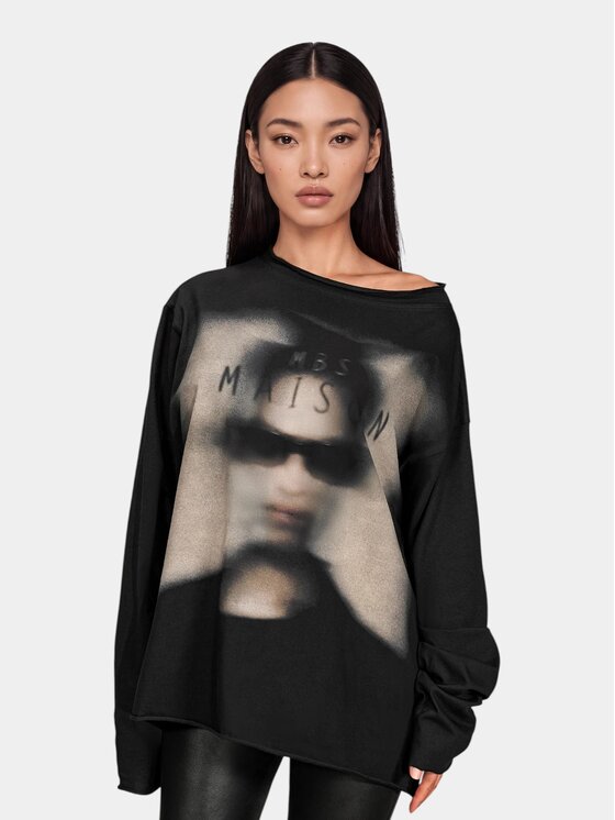 MADE BY SOCIETY MADE BY SOCIETY T-Shirt T27907JS1699997-TRICOU Czarny Basic Fit