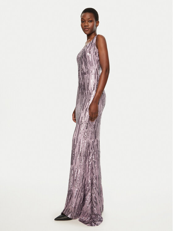 Fracomina Fracomina Abendkleid FQ24WD3014W53601 Violett Slim Fit
