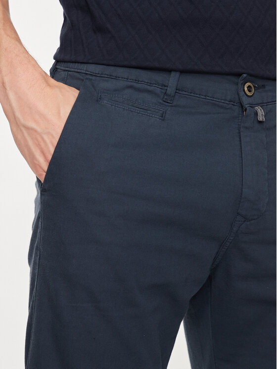 Pierre Cardin Pierre Cardin Bavlnené šortky C3 34770.5002 Tmavomodrá Regular Fit