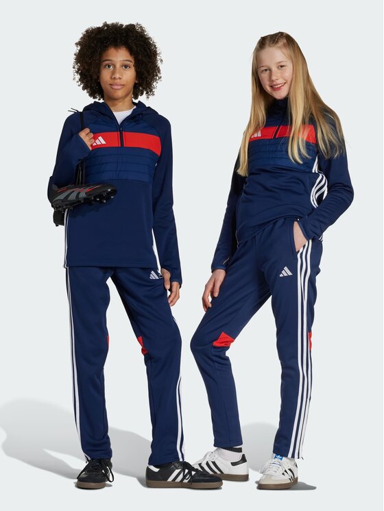 adidas adidas Spodnie materiałowe 151967 Błękitny Slim Fit