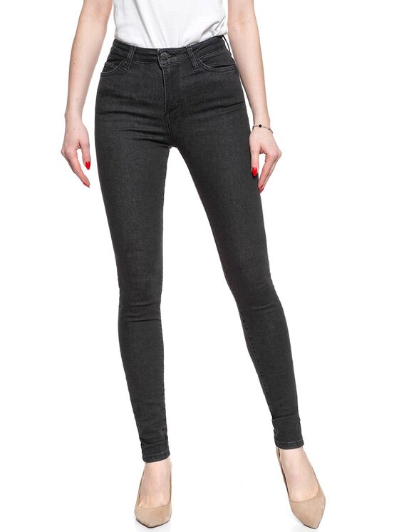 Jeansy, rozmiar W24/L32, Czarne, ZOE SUPER SKINNY