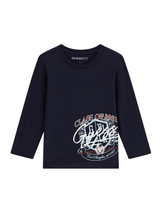 Guess Bluză N6YI14 K3802 Bleumarin Regular Fit
