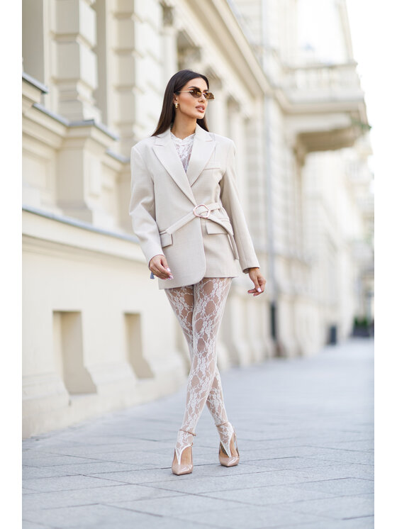 LilaLou LilaLou Legíny Sophia Biela Slim Fit