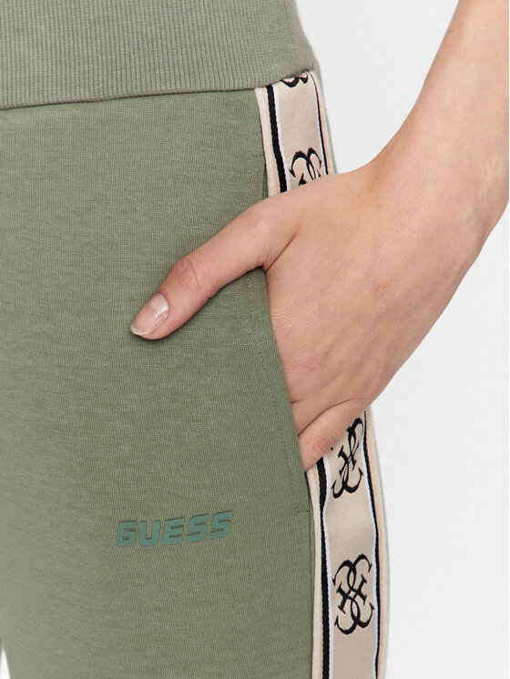 Guess Guess Спортивні штани Britney V2YB15 KB3P2 Зелений Regular Fit
