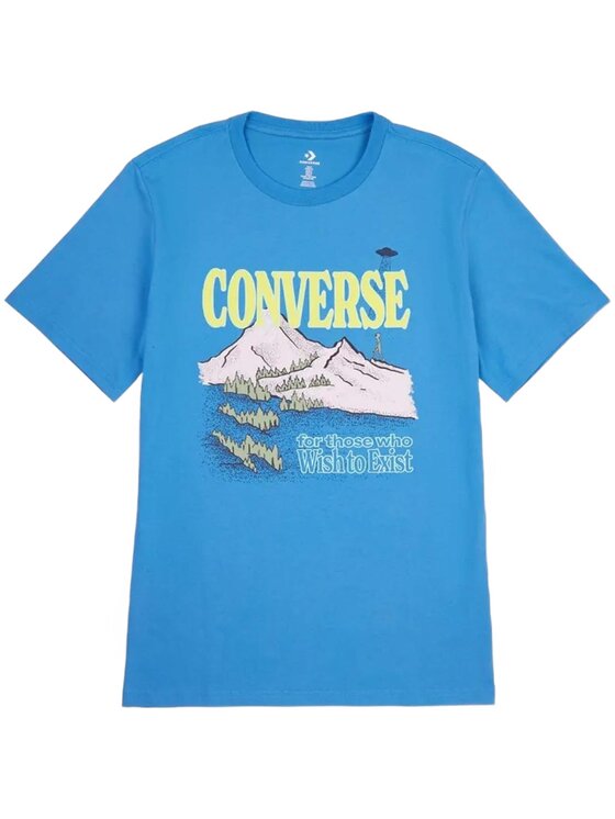 Converse Converse T-Shirt Alien Mountain Niebieski Regular Fit