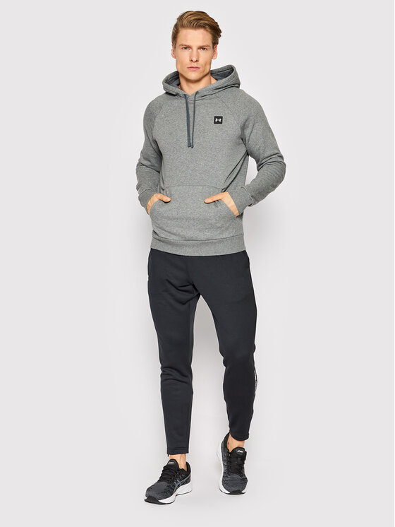 Under Armour Under Armour Bluza Rival 1357092 Szary Loose Fit