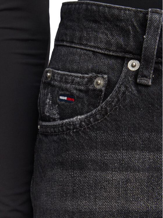Tommy Jeans Tommy Jeans Farmer szoknya DW0DW22715 Fekete Mom Fit