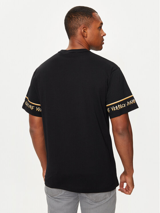 Versace Jeans Couture Versace Jeans Couture Футболка 77GAH6RB Чорний Regular Fit