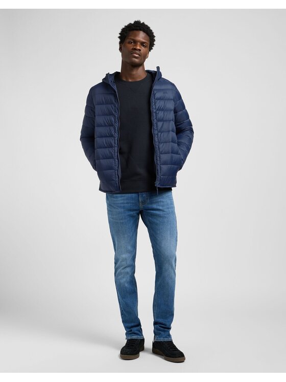 Lee Lee Kurtka przejściowa PUFFER JACKET Niebieski Regular Fit