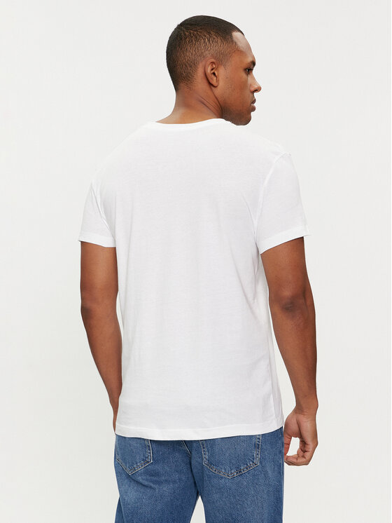 Gant Gant Set 2 tricouri 900002018 Alb Regular Fit