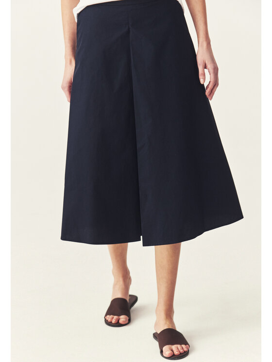 TATUUM TATUUM Midi sukně TENEROS Tmavomodrá Flare Fit