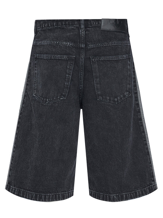 adidas adidas Džínsové šortky adicolor Denim Firebird JC6719 Čierna Loose Fit