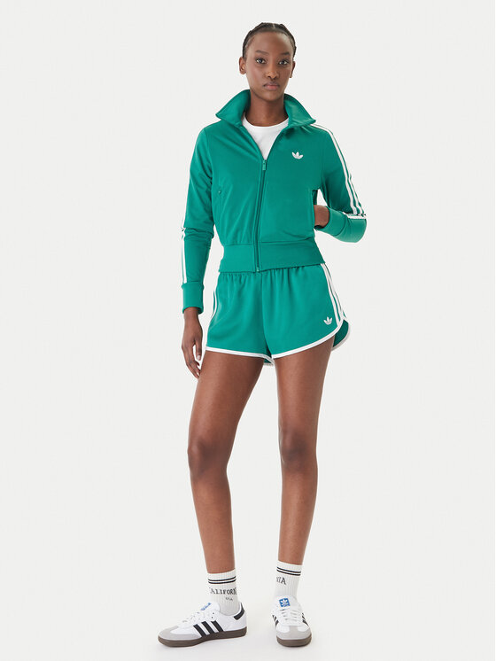 adidas adidas Majica dugih rukava Firebird Classic KD1333 Zelena Regular Fit