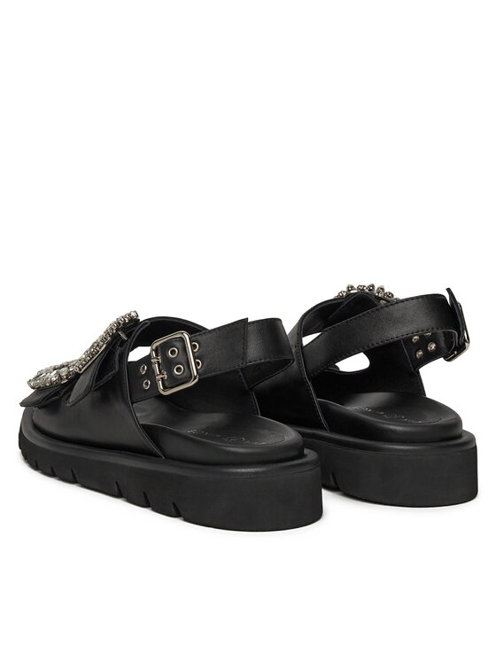 Eva Minge Eva Minge Sandalen SNOWDROP-I75-563 Schwarz