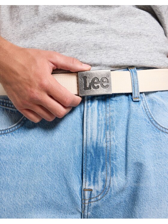 Lee Lee Pasek Męski WEBBING BELT Biały