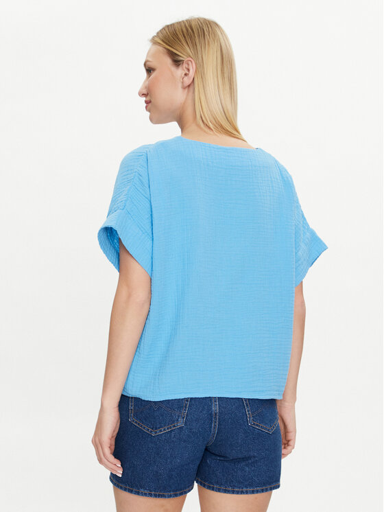 Mustang Mustang Bluza Tulsa 1014904 Modra Loose Fit