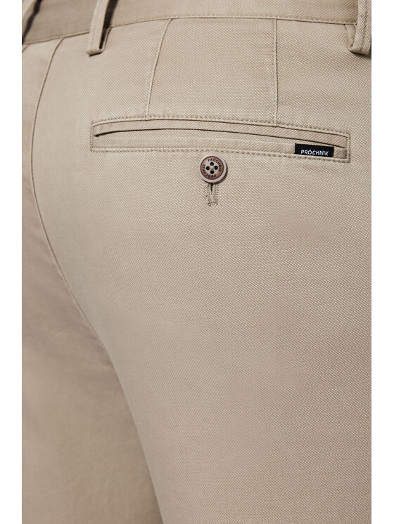Próchnik Próchnik Chinosy PM2 SP082124000001 Beżowy Slim Fit