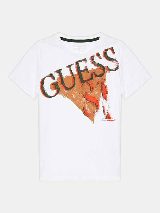 Guess T-krekls L4BI02 I3Z14 Balts Regular Fit