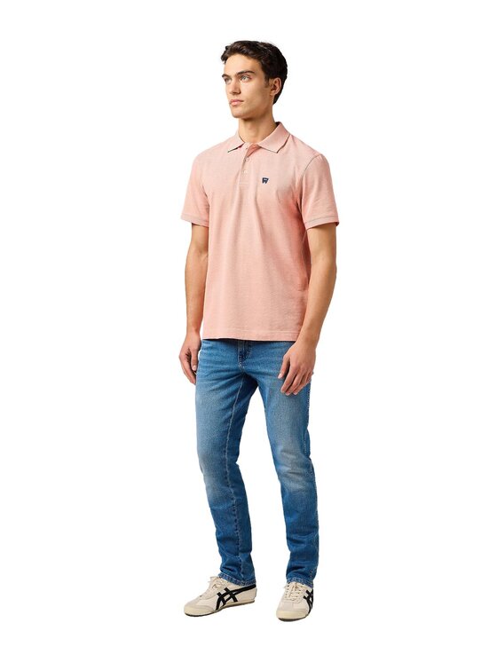 Wrangler Wrangler Polo 112362832 Pomarańczowy Regular Fit