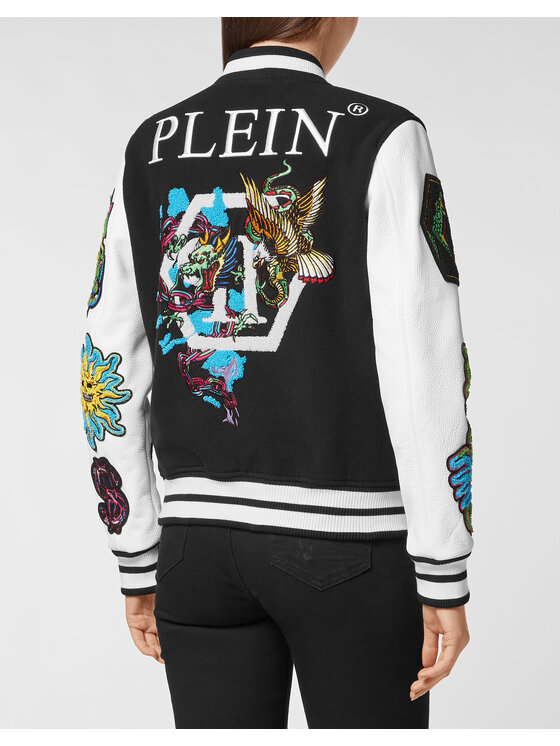 PHILIPP PLEIN PHILIPP PLEIN Kurtka skórzana 3455 Czarny